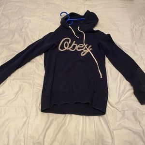 black obey hoodie